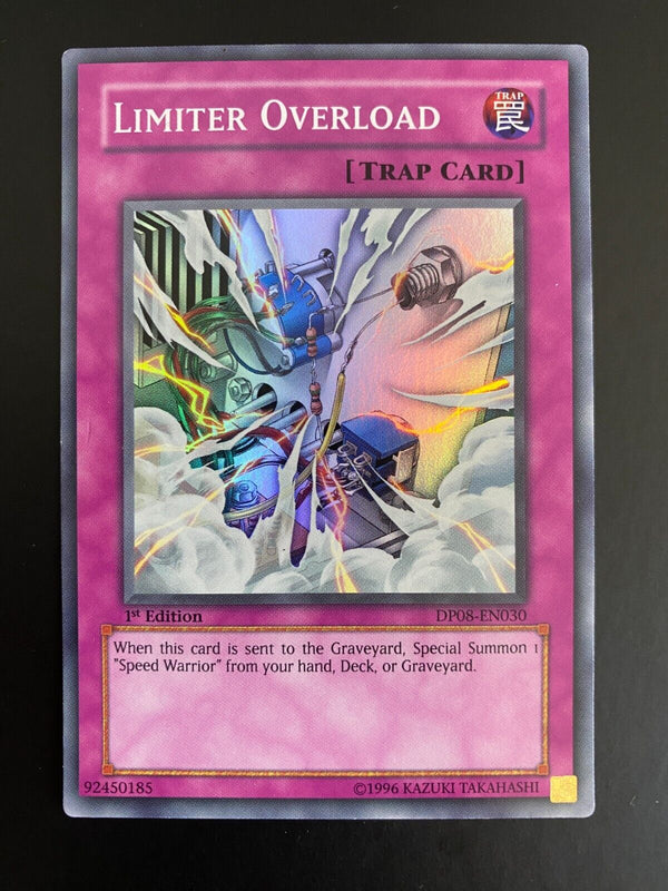 Yugioh Limiter Overload DP08-EN030 Super Rare 1st Edition LP/VLP