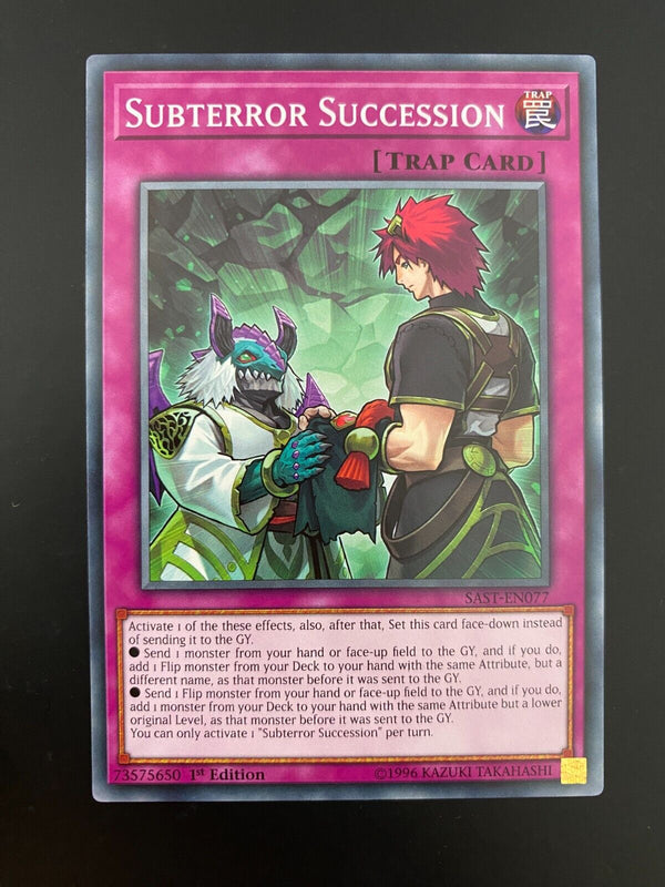 Yugioh Subterror Succession SAST-EN077 Common 1st Edition NM