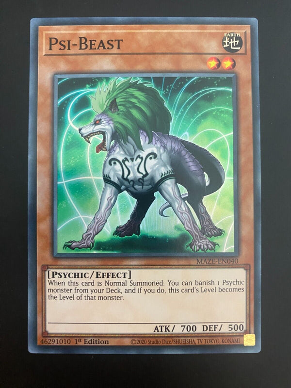 Yugioh Psi-Beast MAZE-EN040 1st Edition Ultra Rare NM/MINT