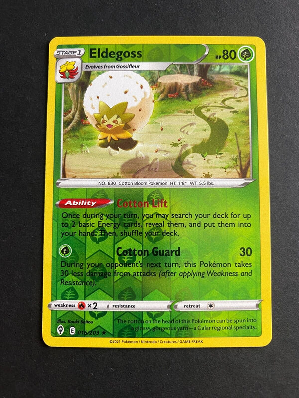 Pokemon Eldegoss 016/203 Evolving Skies Reverse Holo LP/NM