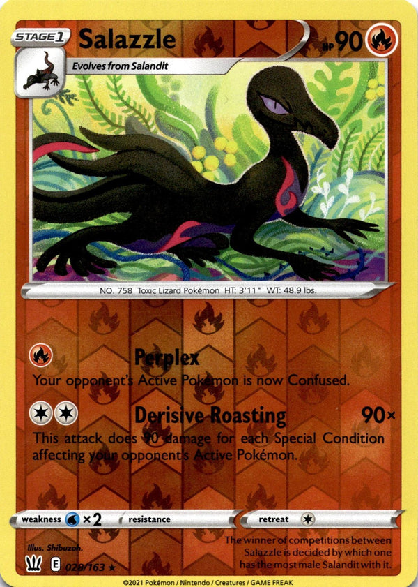 Pokemon Salazzle 028/163 Battle Styles Reverse Holo NM