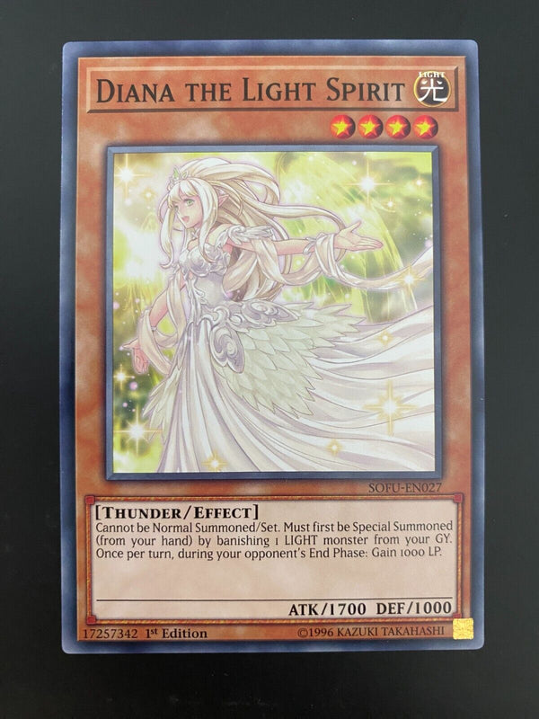 Yugioh Diana the Light Spirit SOFU-EN027 Common1st Edition NM