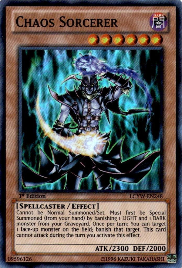 Yugioh Chaos Sorcerer LCYW-EN248 Super Rare NA 1st Edition LP