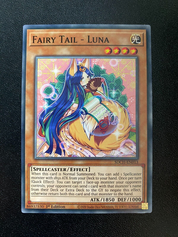 Yugioh Fairy Tail - Luna SDCH-EN013 Common 1st Edition NM