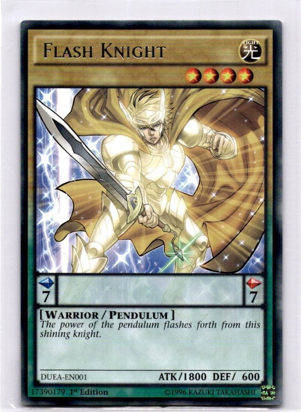 Yugioh Flash Knight DUEA-EN001 Rare 1st Edition NM