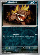 Pokemon Maschiff 062/091 Paldean Fates Reverse Holo NM