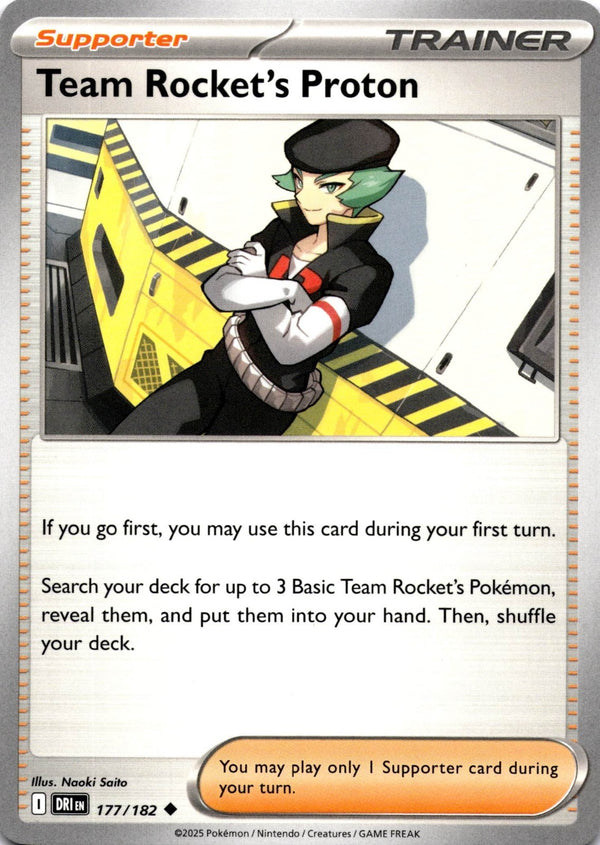 Pokemon Team Rocket's Proton 177/182 Destined Rivals Non Holo NM