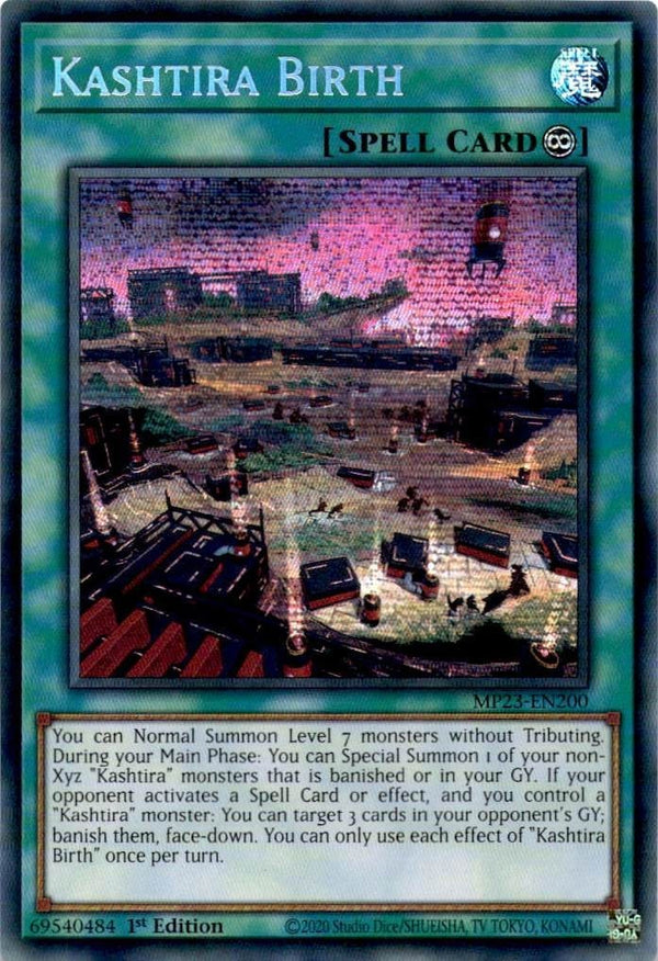 Yugioh Kashtira Birth MP23-EN200 Secret Rare 1st Edition NM
