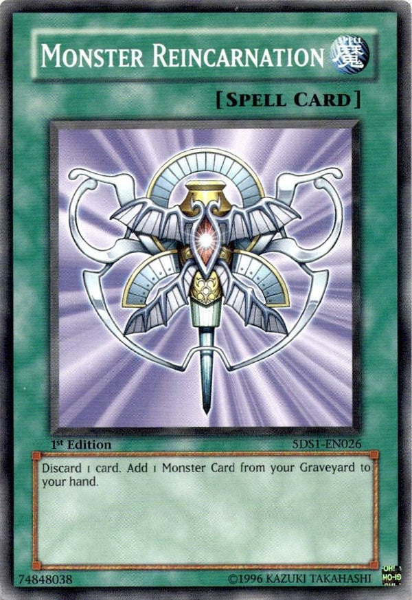 Yugioh Monster Reincarnation 5DS1-EN026 Common 1st Edition LP