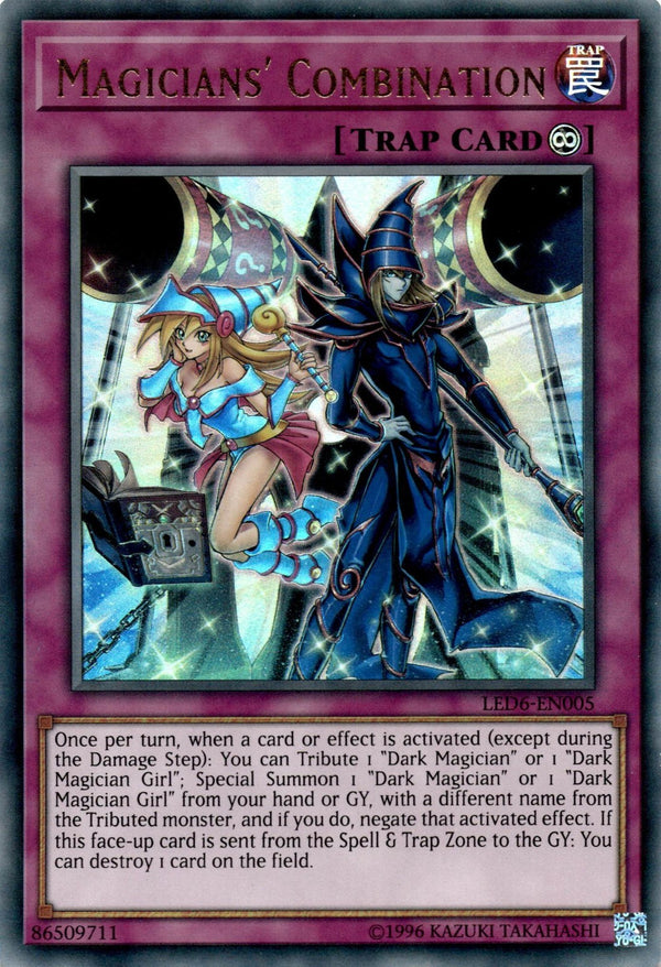 Yugioh Magicians' Combination LED6-EN005 Ultra Rare Unlimited Edition VLP/NM