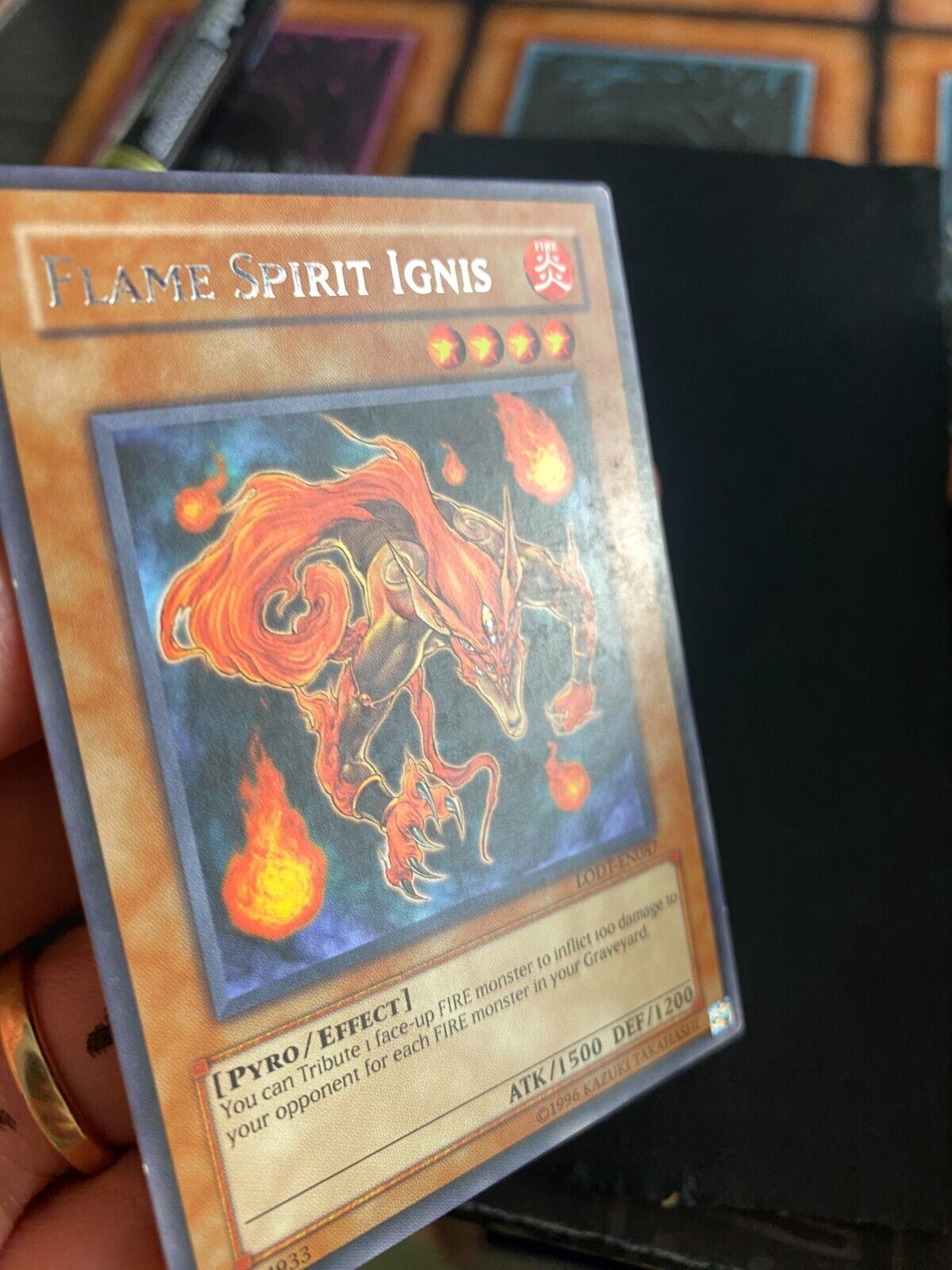 Yugioh Flame Spirit Ignis LODT-EN087 Rare Unlimited Edition (original print) MP