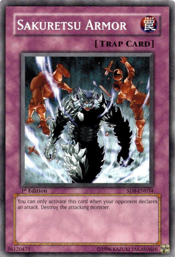 Yugioh Sakuretsu Armor SD8-EN034 Common 1st Edition VLP/NM