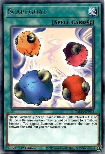 Yugioh Scapegoat TAMA-EN043 Rare 1st Edition NM