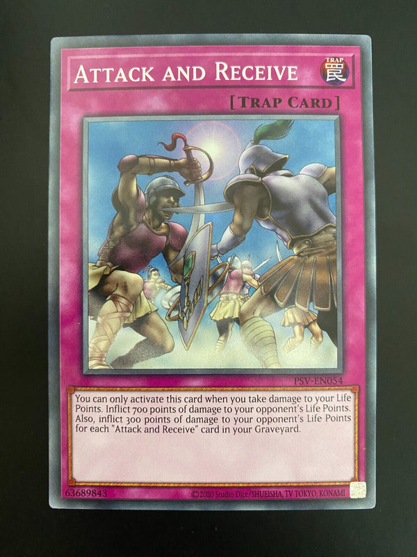 Yugioh Attack and Receive PSV-EN054 Common Unlimited Edition NM/MINT