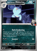Pokemon Team Rocket's Nidorina 115/182 Destined Rivals Non Holo NM