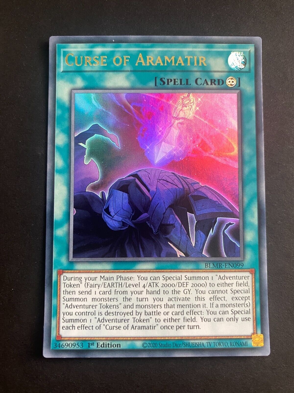 Yugioh Curse of Aramatir BLMR-EN099 Ultra Rare 1st Edition NM