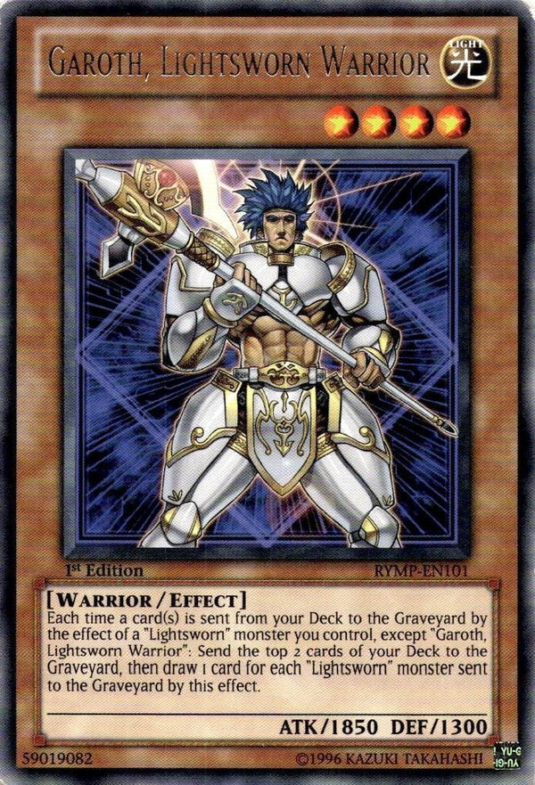 Yugioh Garoth, Lightsworn Warrior RYMP-EN101 Rare 1st Edition HP