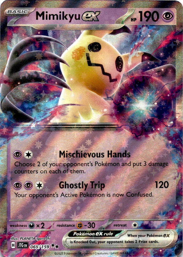 Pokemon Mimikyu ex 069/159 Journey Together Full Art Holo NM