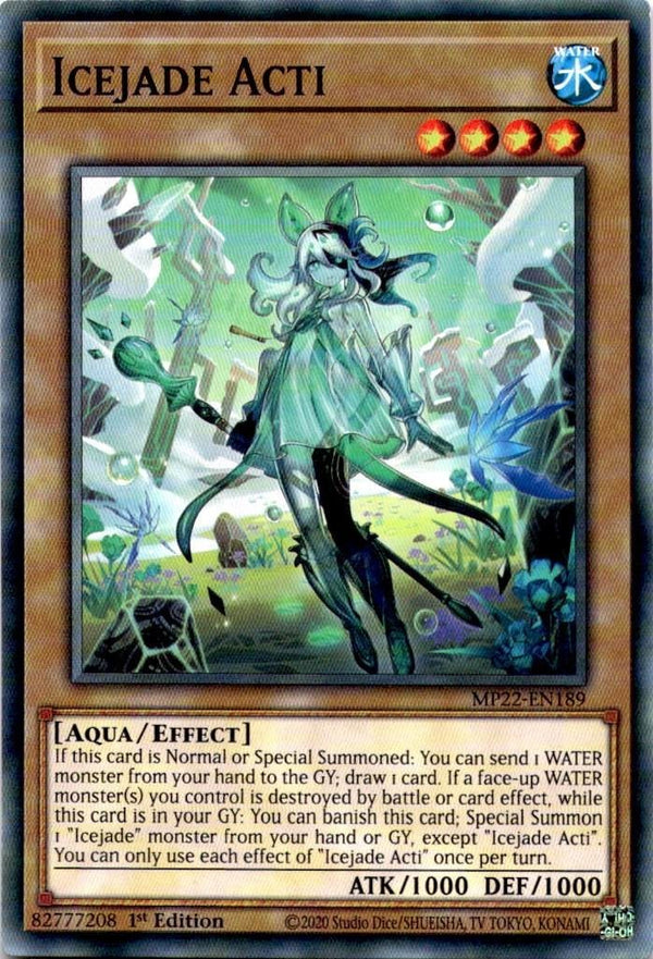 Yugioh Icejade Acti MP22-EN189 Common 1st Edition NM