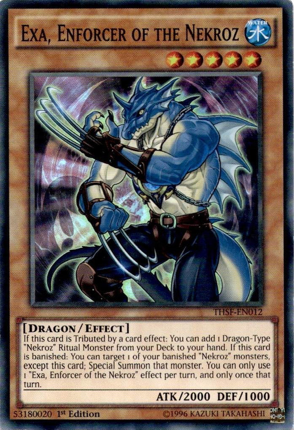 Yugioh Exa, Enforcer of the Nekroz THSF-EN012 Super Rare 1st Edition MP