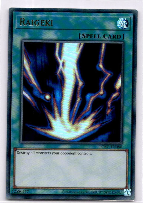 Yugioh Raigeki LCKC-EN088 Ultra Rare Unlimited Edition NM