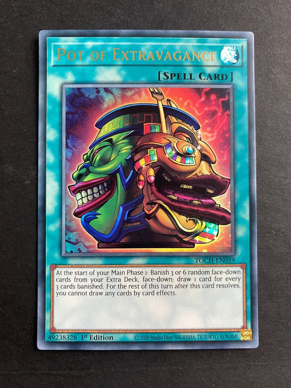Yugioh Pot of Extravagance TOCH-EN059 Ultra Rare 1st Edition VLP/NM