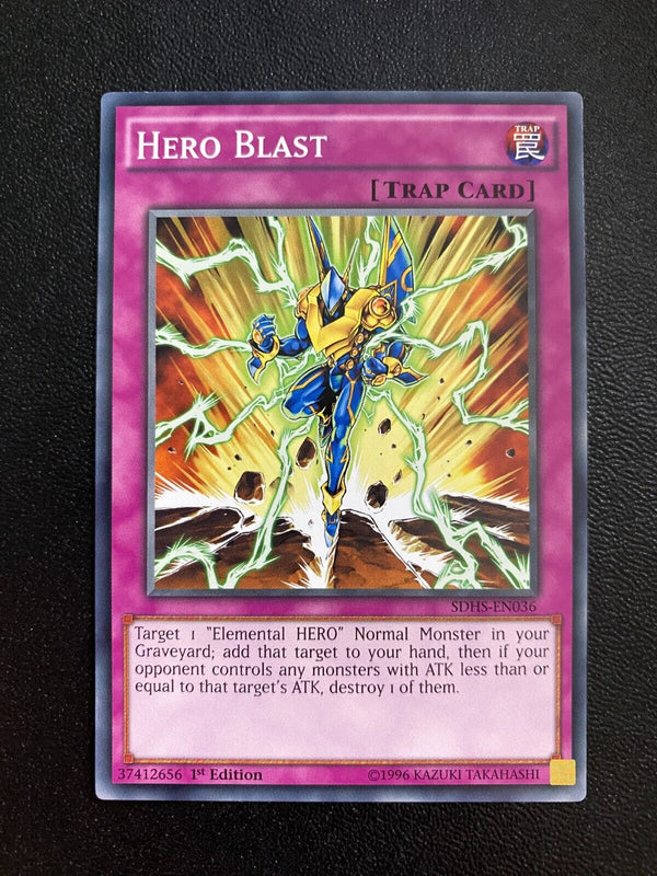 Yugioh Hero Blast SDHS-EN036 Common 1st Edition LP