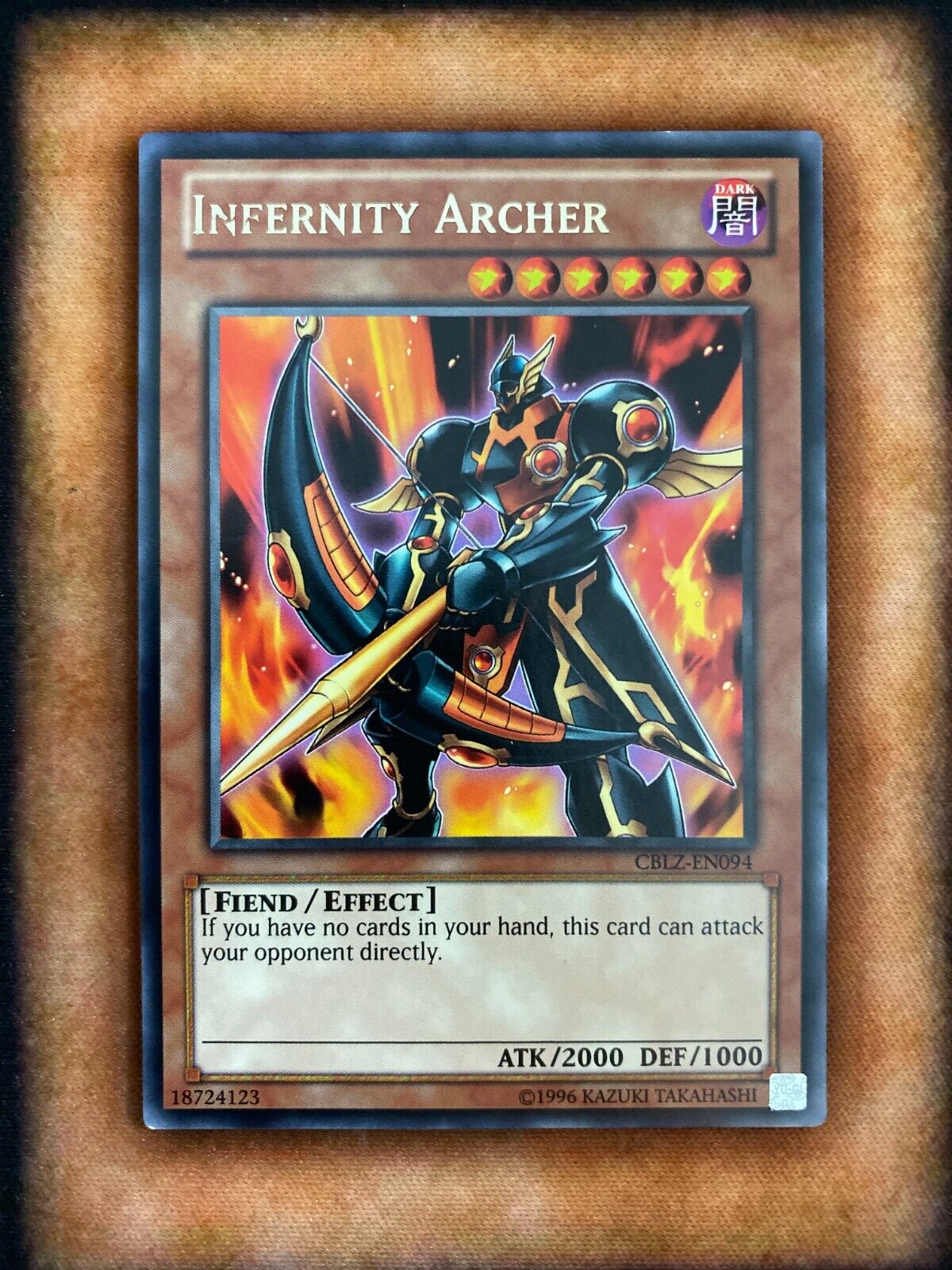 Yugioh Infernity Archer CBLZ-EN094 Rare Unlimited Edition VLP/NM