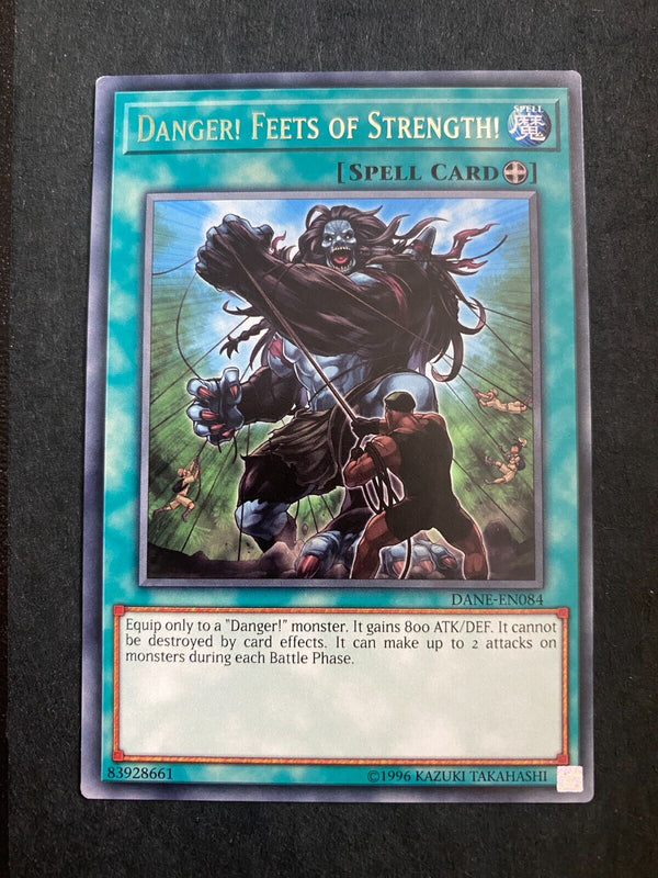 Yugioh Danger! Feets of Strength! DANE-EN084 Rare 1st Edition VLP/NM