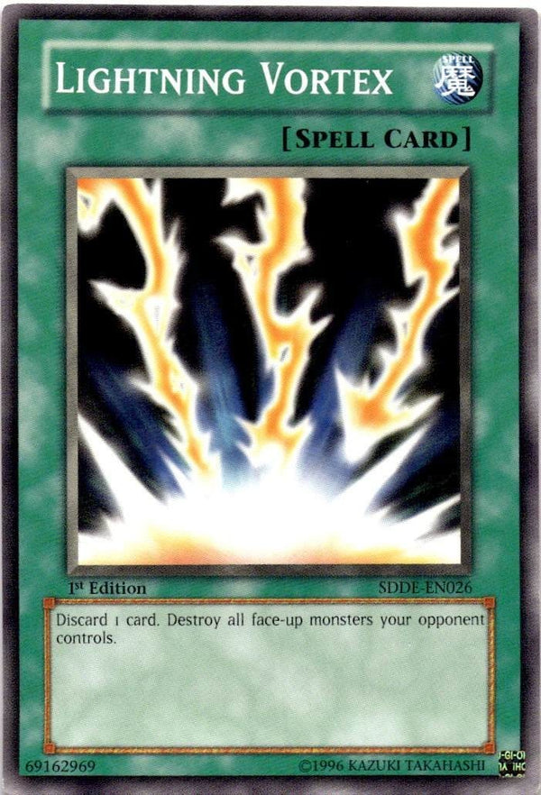 Yugioh Lightning Vortex SDDE-EN026 Common 1st Edition LP