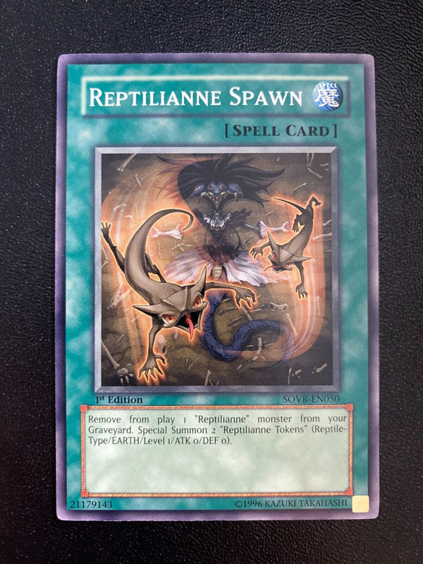 Yugioh Reptilianne Spawn SOVR-EN050 Common 1st Edition NM