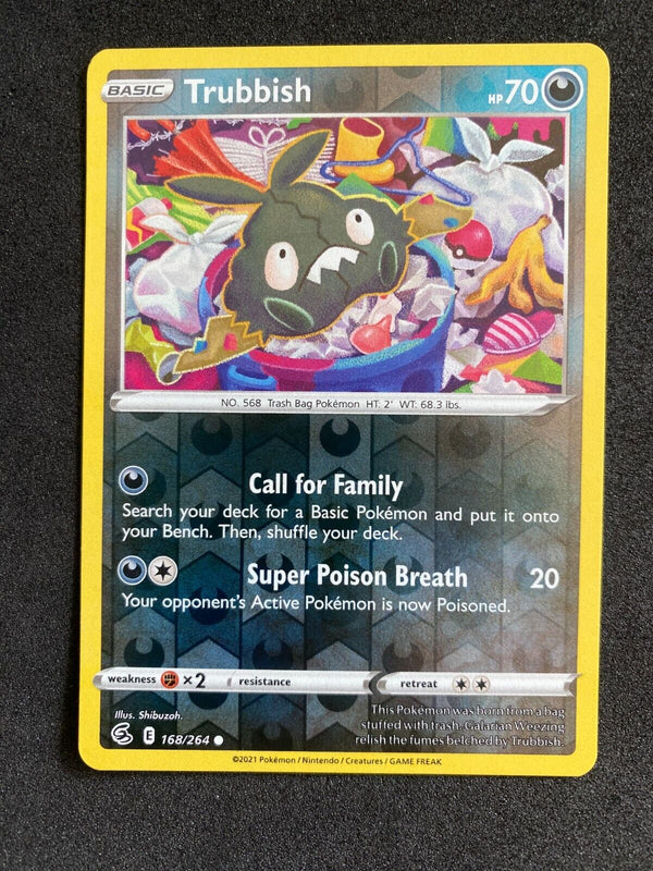 Pokemon Trubbish 168/264 Fusion Strike Common Reverse Holo NM