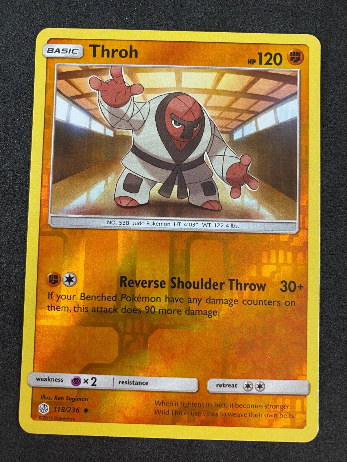 Pokemon Throh 118/236 Cosmic Eclipse Reverse Holo NM