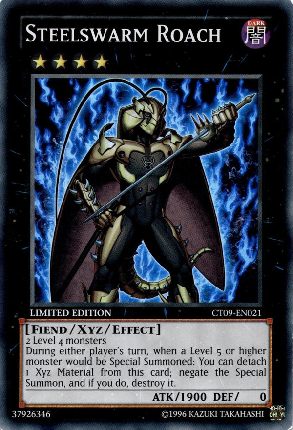 Yugioh Steelswarm Roach CT09-EN021 Super Rare Limited Edition LP