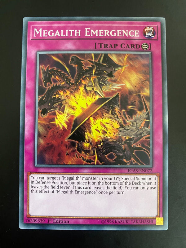 Yugioh Megalith Emergence IGAS-EN072 Common 1st Edition NM