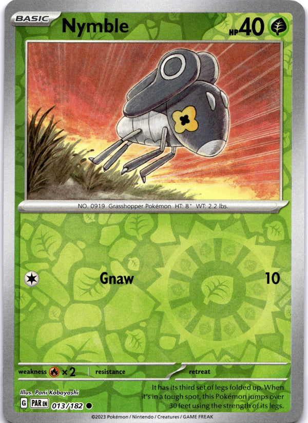 Pokemon Nymble 013/182 Paradox Rift Reverse Holo NM