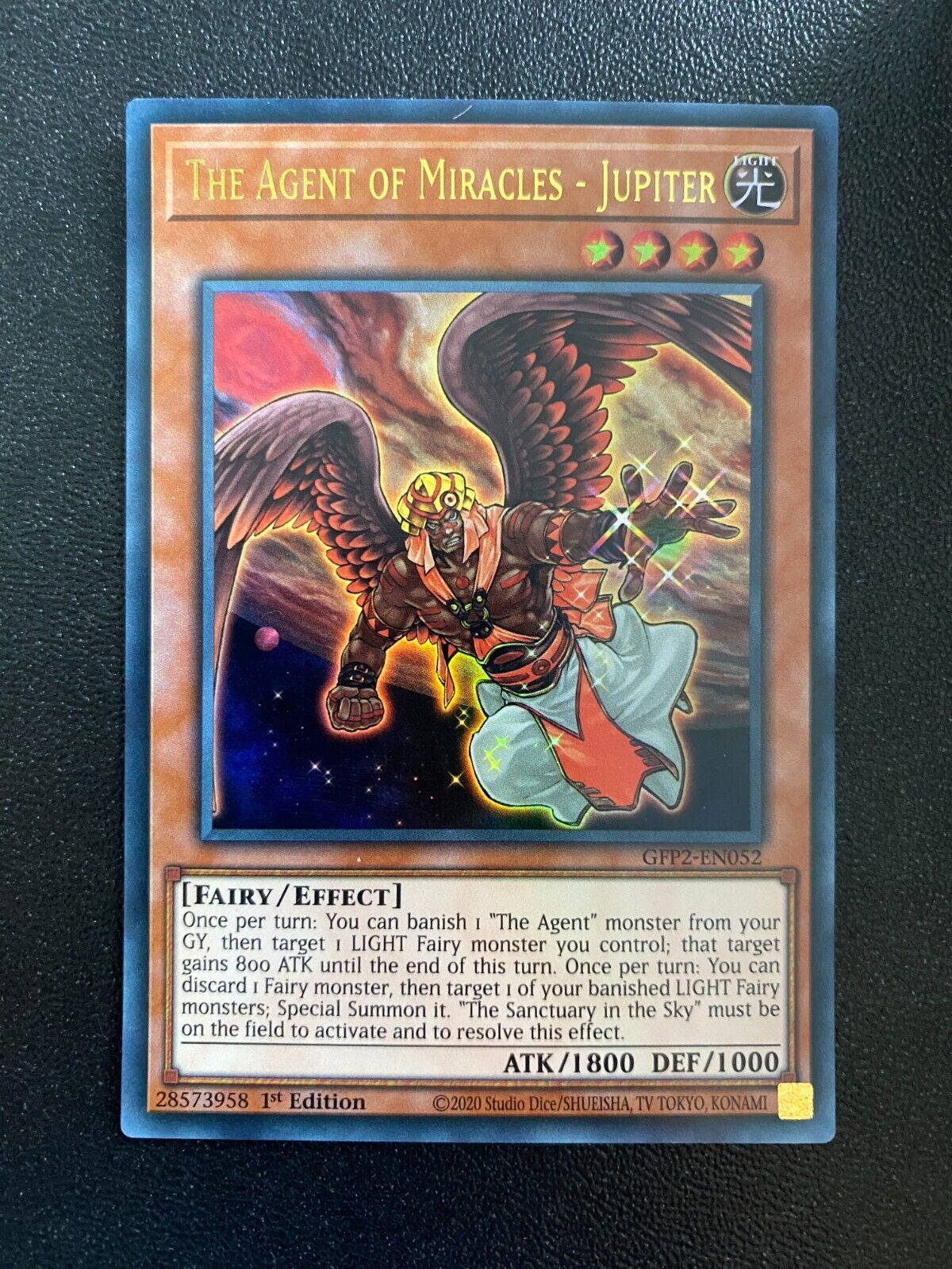 Yugioh The Agent of Miracles - Jupiter GFP2-EN052 Ultra Rare 1st Edition VLP/NM