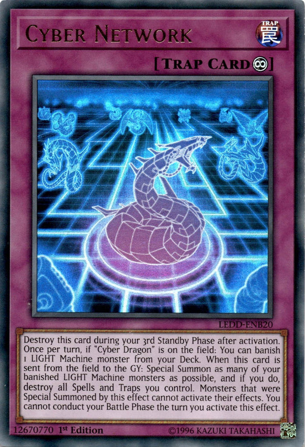Yugioh Cyber Network LEDD-ENB20 Ultra Rare 1st Edition MP/LP