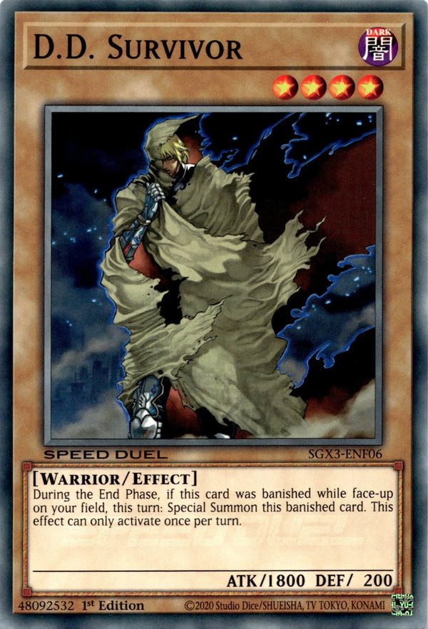 Yugioh D.D. Survivor SGX3-ENF06 Speed Duel Common 1st Edition NM