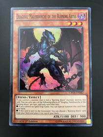 Yugioh Draghig, Malebranche of the Burning Abyss CROS-EN082 Super Rare LP/VLP