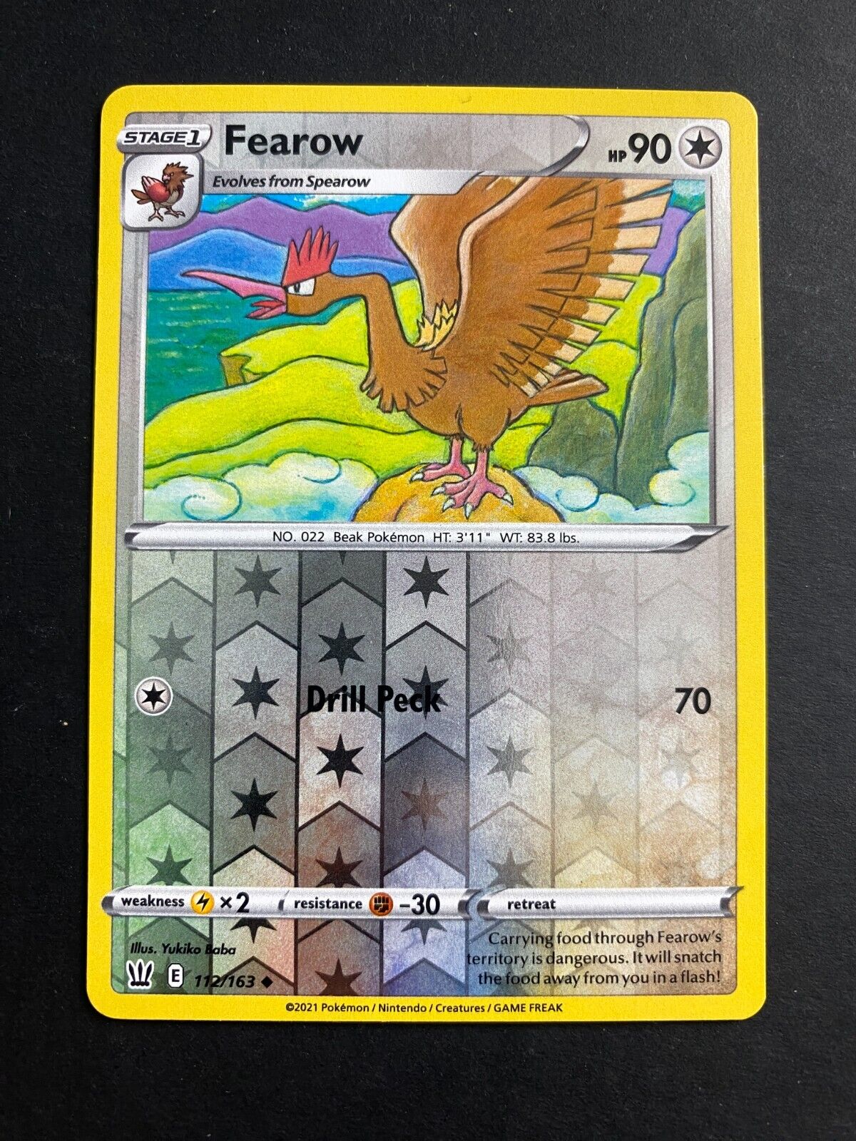 Pokemon Fearow 112/163 Battle Styles Reverse Holo NM