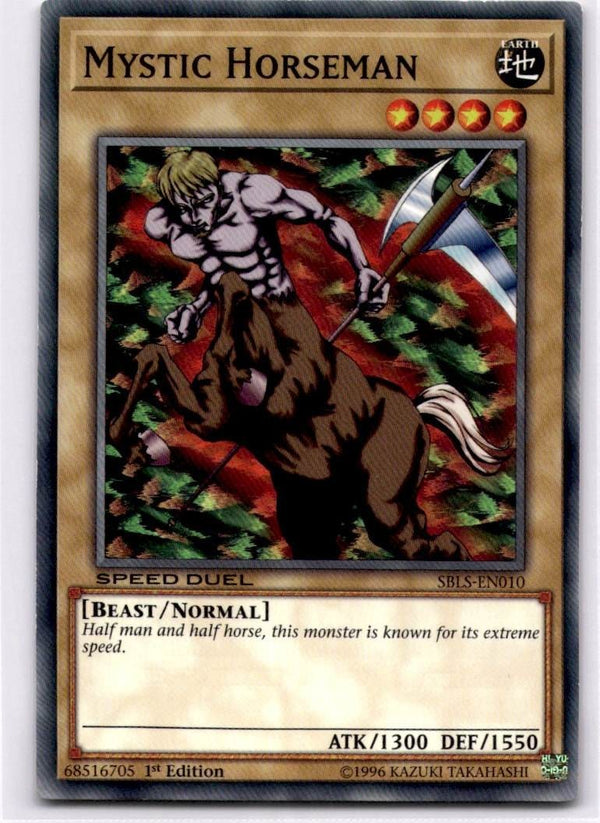 Yugioh Mystic Horseman SBLS-EN010 Common 1st Edition NM