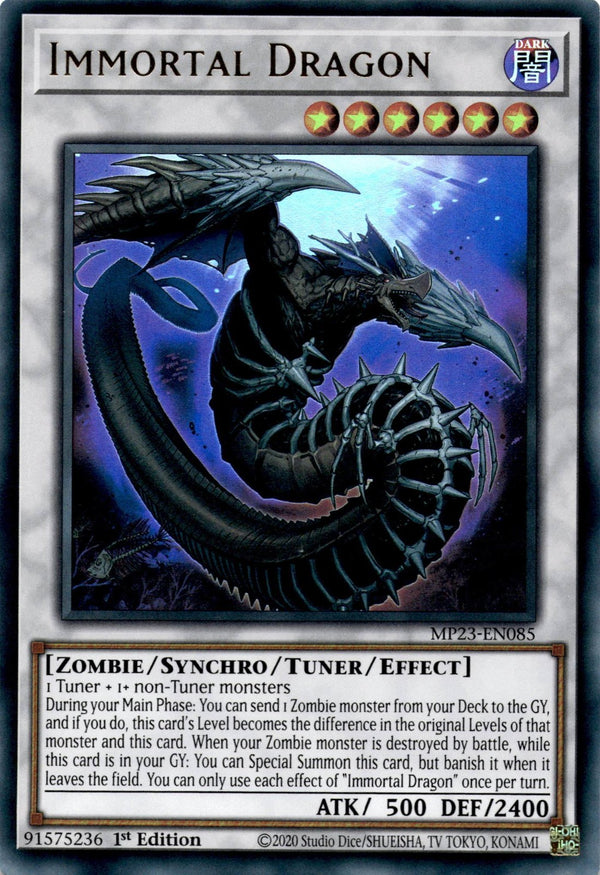 Yugioh Immortal Dragon MP23-EN085 Ultra Rare 1st Edition NM
