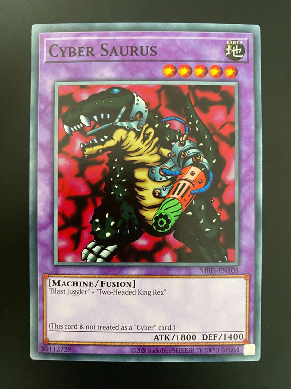 Yugioh Cyber Saurus MRD-EN105 Common Unlimited Edition NM/MINT