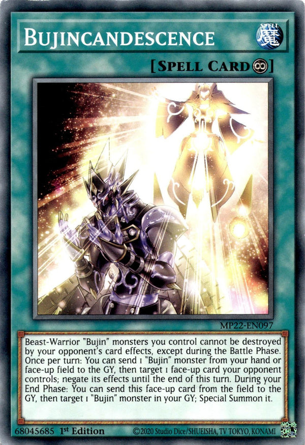 Yugioh Bujincandescence MP22-EN097 Common 1st Edition VLP/NM
