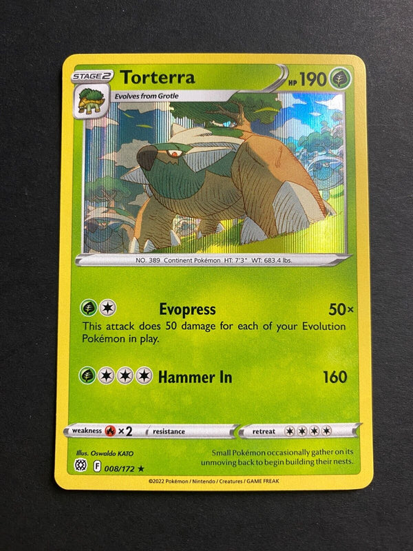 Pokemon Torterra 008/172 Brilliant Stars Holo NM