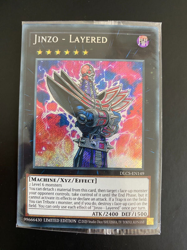 Yugioh Jinzo - Layered DLCS-EN149 Secret Rare Limited Edition SEALED