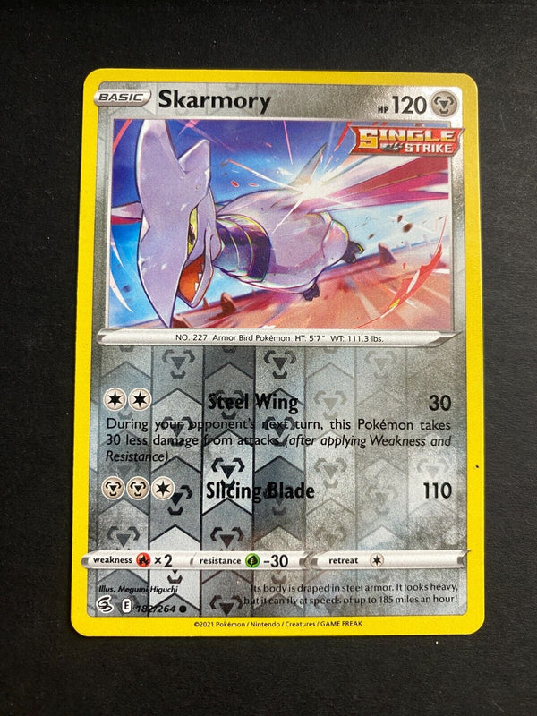 Pokemon Skarmory 182/264 Fusion Strike Reverse Holo NM