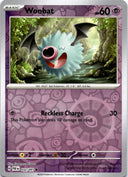 Pokemon Woobat 032/091 Paldean Fates Reverse Holo NM
