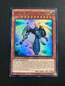 Yugioh Sephylon, the Ultimate Timelord LC5D-EN229 Super Rare 1st Edition MP/LP